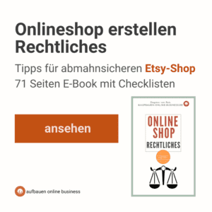 Geschäftskonzept: Erfolgreich starten mit Etsy – ganz ohne Startkapital 3 Banner quadrat AOB Rechtliches EBook x