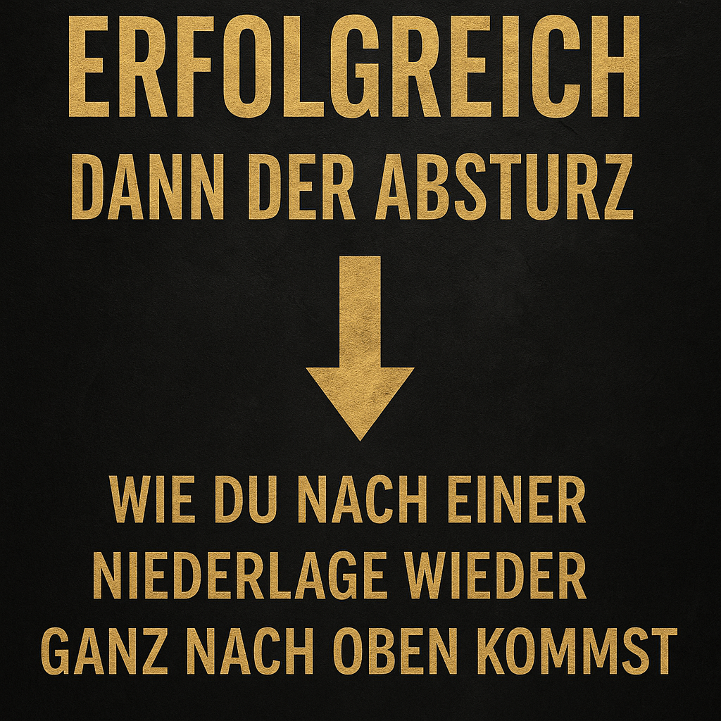 Erfolgreich, dann der Absturz – Wie du nach einer Niederlage wieder ganz nach oben kommst 2 Erfolg nach Niederlage, Rückschläge überwinden, wieder aufstehen,